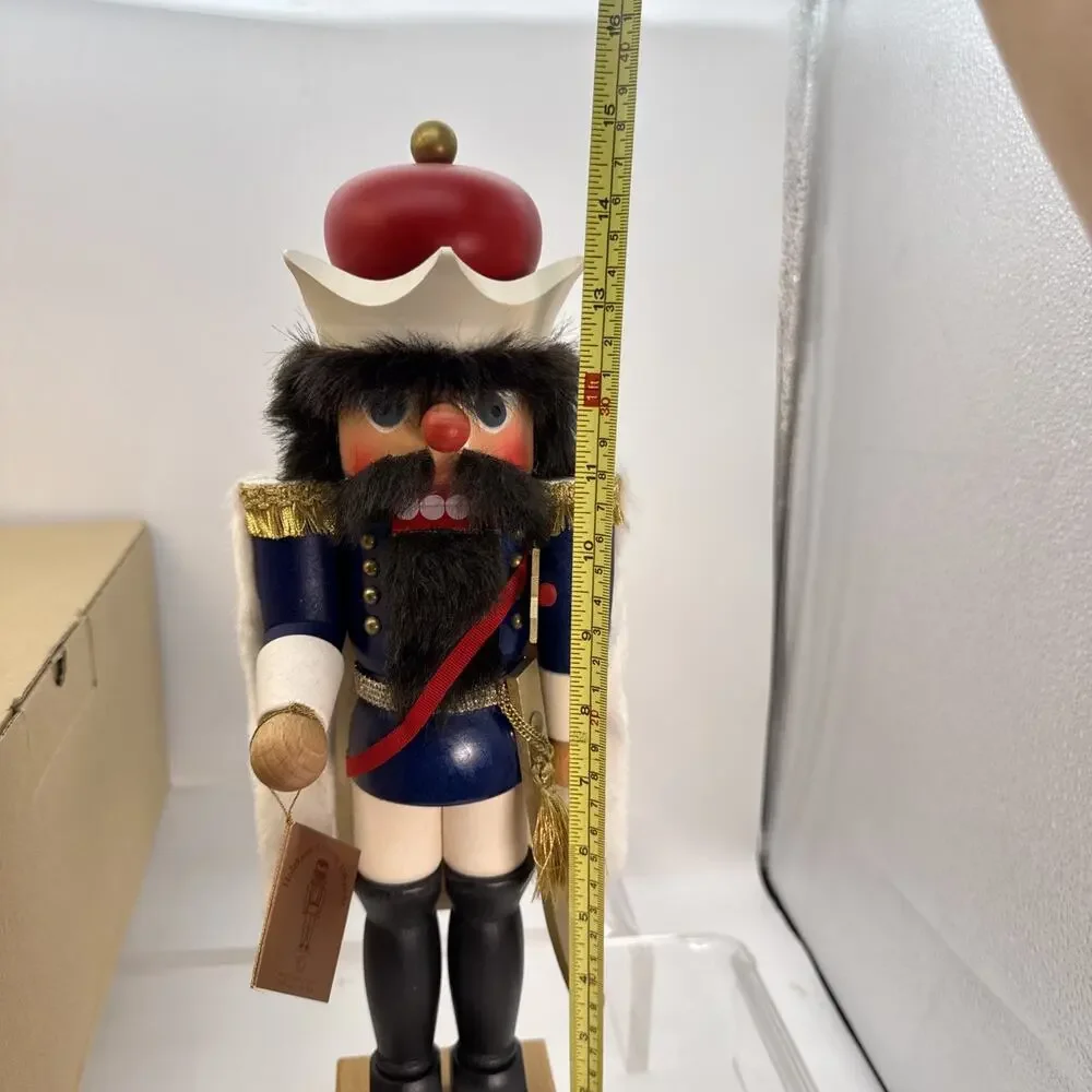 HOLZKUNST CHRISTIAN ULBRICHT NUTCRACKER King BAVARIA GERMANY Handmade